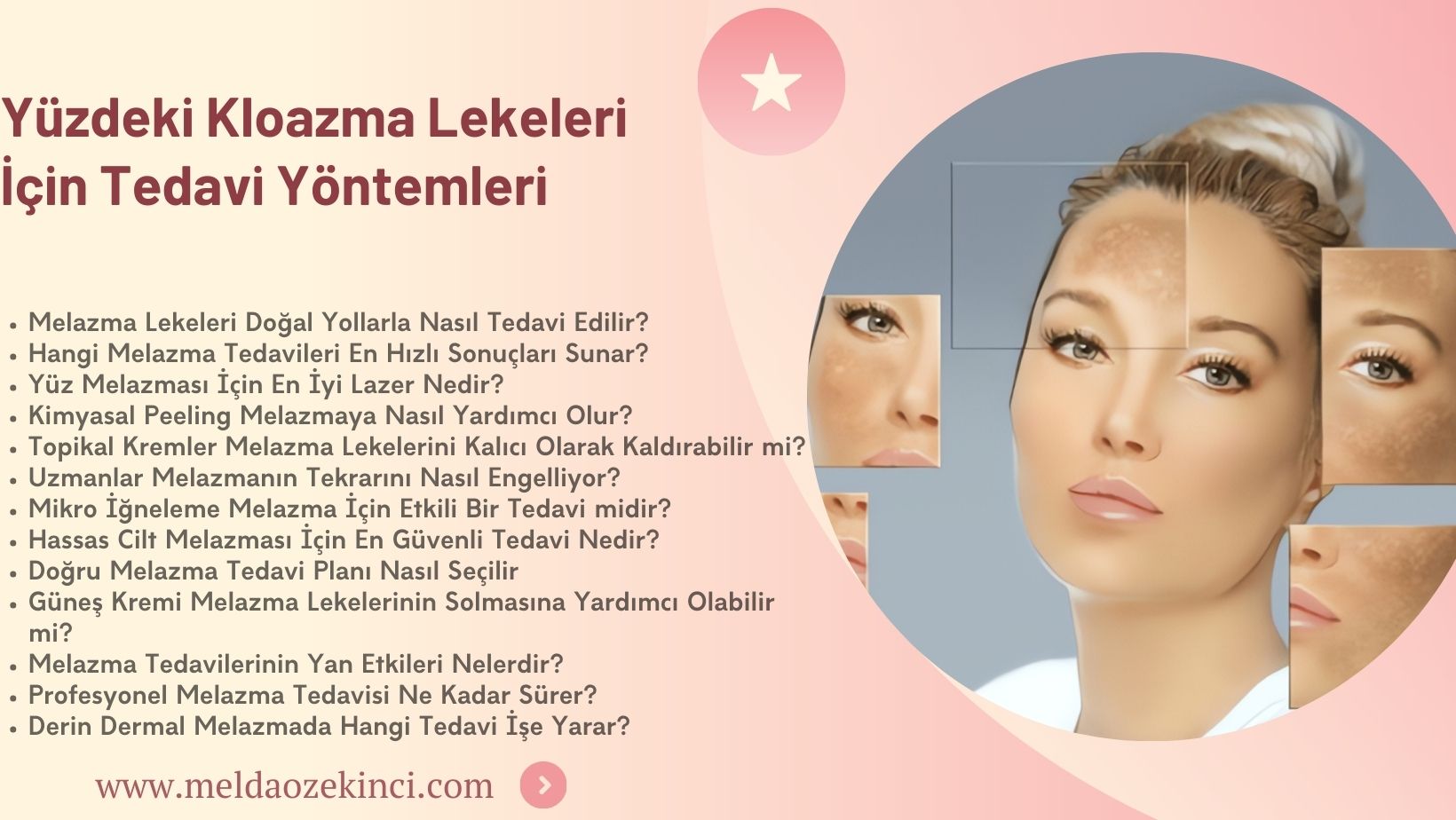 Yüzdeki Kloazma Lekeleri İçin Tedavi Yöntemleri