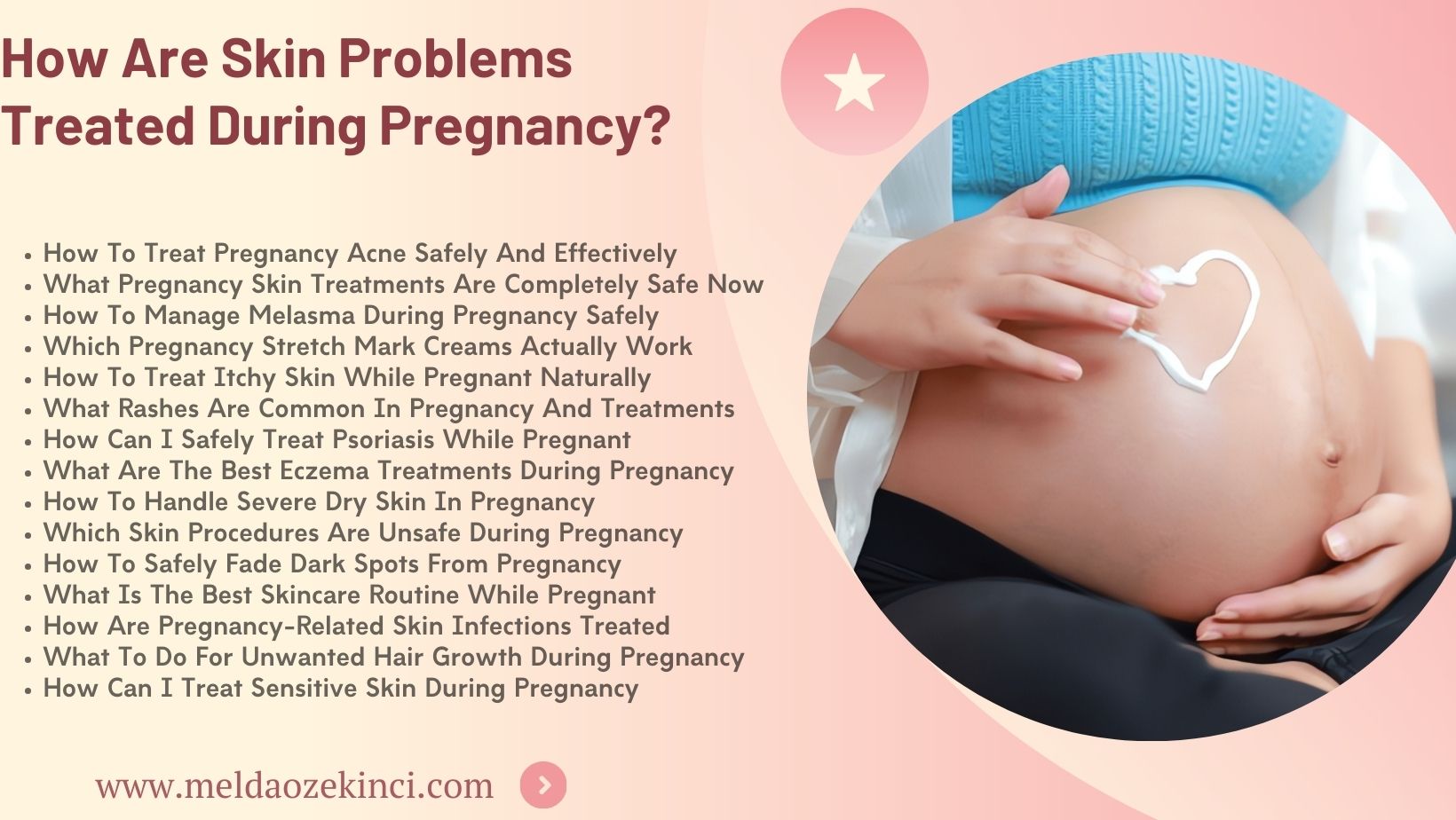 Как лечат проблемы с кожей во время беременности?