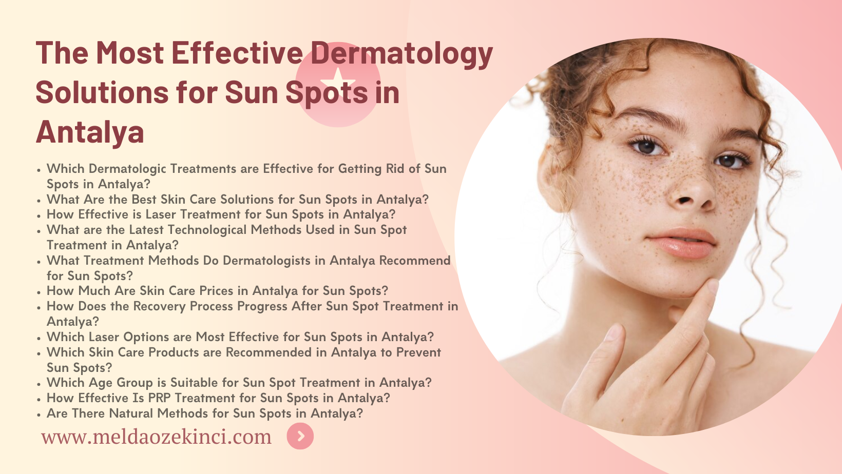 The Most Effective Dermatological Solutions for Sun Spot Treatment in Antalya