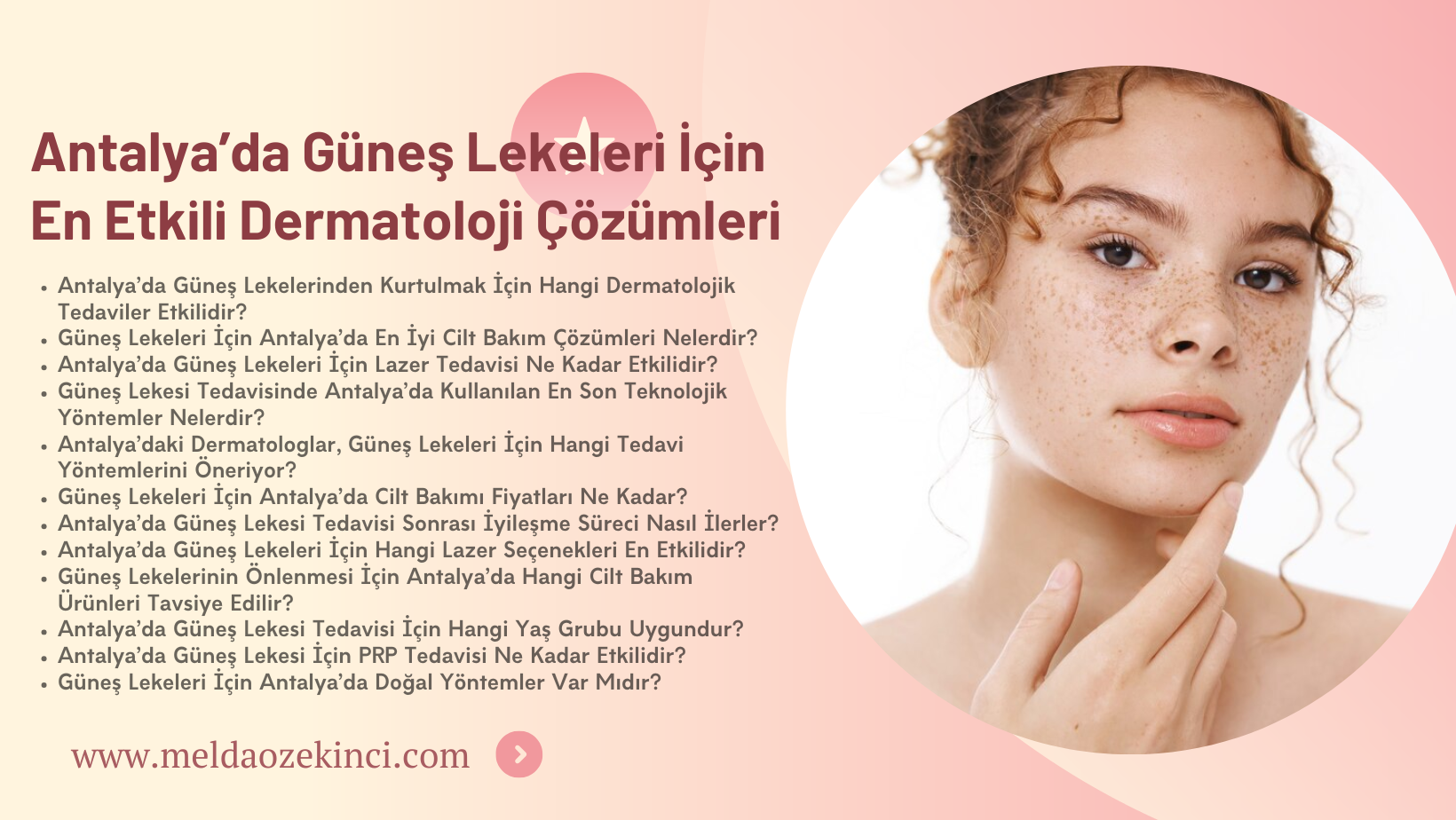 Antalya'da Güneş Lekesi Tedavisi İçin En Etkili Dermatolojik Çözümler