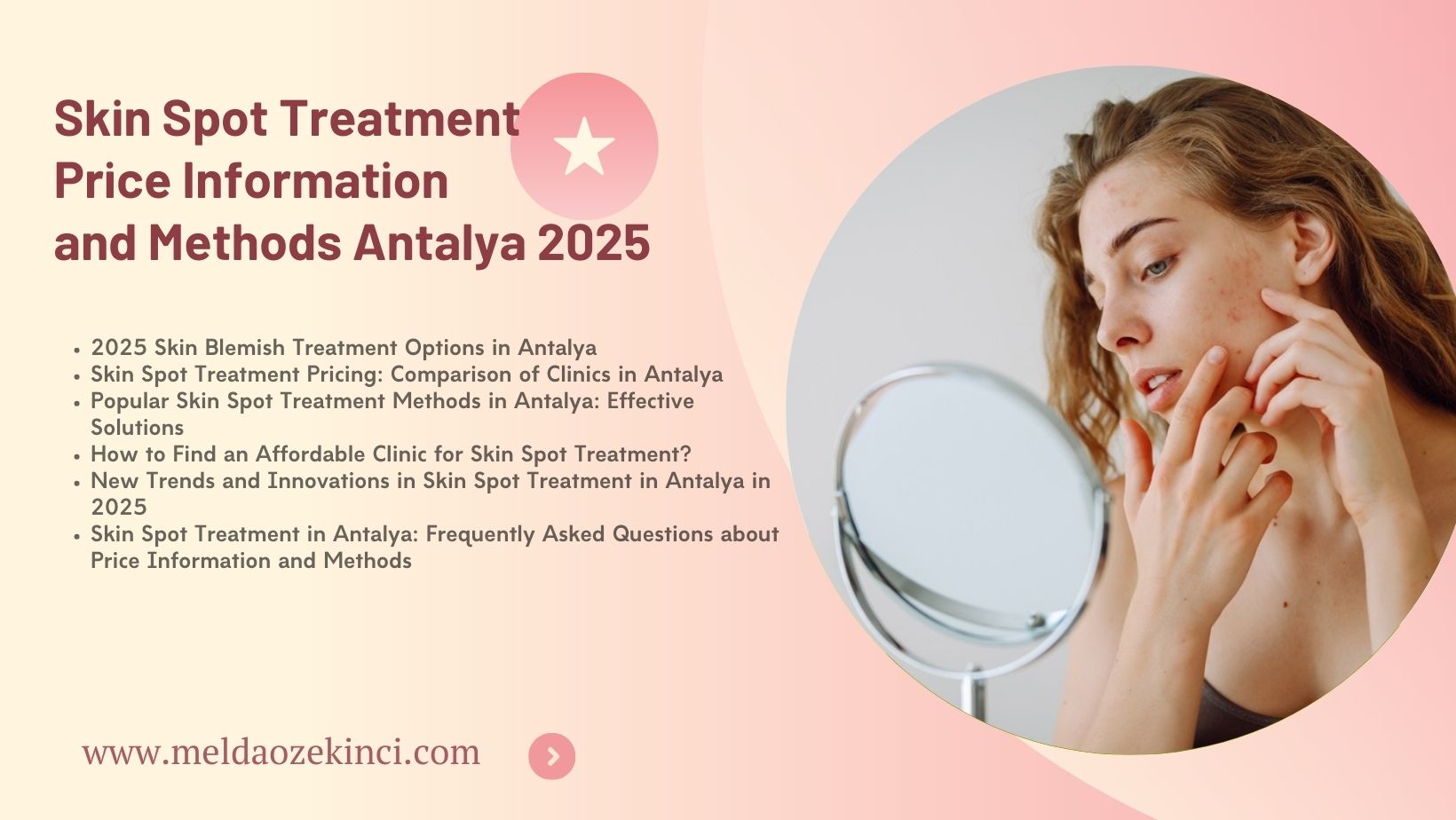 Skin Spot Treatment Price Information and Methods Antalya 2025